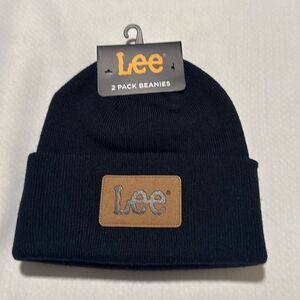 Lee Beanie Mens Navy Gray 2 Pack